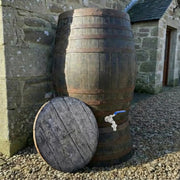 500L Rustic Oak Barrel Water Butt